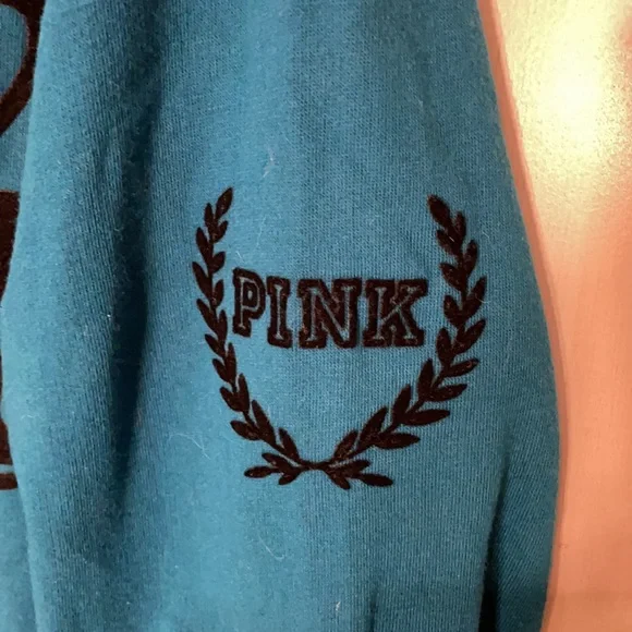 PINK Victoria’s Secret Teal Crewneck Sweatshirt - Picture 4 of 9